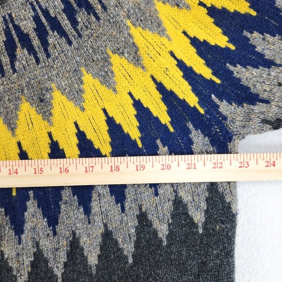 Obermeyer Sweater Womens Extra Large Gray Ivy Mock Neck Wool Fair Isle Pullover - Picture 3 of 11